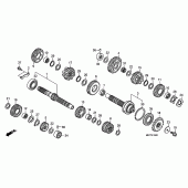 Схема узла: Трансмиссия для Honda XL1000V Varadero