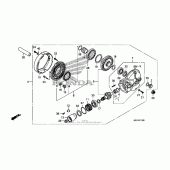 Схема узла: Final driven gear для Honda VT750 Shadow Phantom
