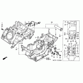 Схема вузла: Картер двигуна для Honda VTR1000 VTR SP-1