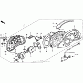 Схема вузла: Meters 94-97 для Honda VFR750F Interceptor
