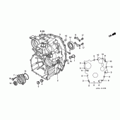 Схема вузла: Rear case для Honda GL1500 F6C