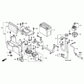 Схема вузла: Акумулятор для Honda VTX1300