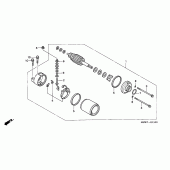 Схема вузла: Стартер електричний для Honda CBR600 CBR600F