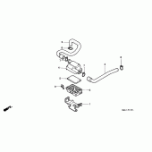 Схема узла: Вторичный воздушный фильтр для Honda VT750 Shadow A.C.E.