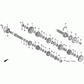 Схема вузла: Трансмісія для Honda CBR600 CBR600FR Racing Edition