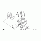 Схема вузла: Циліндр для Honda NX250