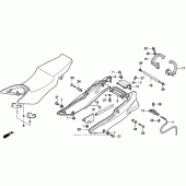 Схема вузла: Сидіння 90-93 для Honda VFR750F Interceptor