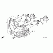 Схема узла: Фара для Honda CBR1000 CBR1000RR Fireblade
