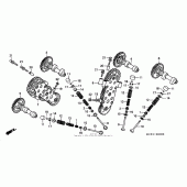 Схема вузла: Шток і Клапан для Honda RVT1000R RVT RC51