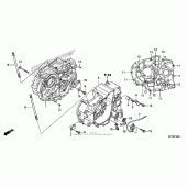 Схема узла: Картер двигателя для Honda CRF150 CRF150F