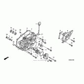 Схема вузла: Ліва кришка картера для Honda CRF250 CRF250R