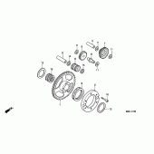 Схема вузла: Привід стартера для Honda NX500 Dominator