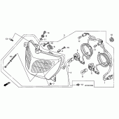 Схема узла: Фара (XL125V1/2/3/4/5/6) для Honda XL125 Varadero