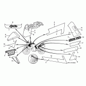 Схема вузла: Stripe / mark (XRV750L / M) для Honda XRV750 Africa Twin