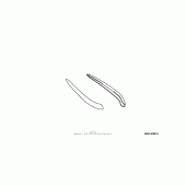 Схема узла: Side fairing accents (chrome) для Honda GL1800 Gold Wing