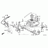 Схема вузла: Паливний бак для Honda CRF125 CRF125FB