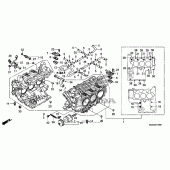 Схема узла: Cylinder block для Honda GL1800 Gold Wing