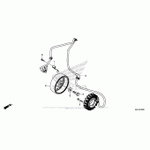 Схема вузла: Генератор для Honda CBR650F