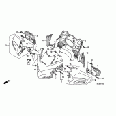 Схема узла: Передний обтекатель для Honda ST1300 Pan-European