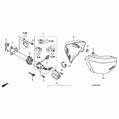 Схема вузла: Бічний обтічник для Honda VTX1300