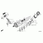 Схема узла: Коленчатый вал & Поршень для Honda CTX1300