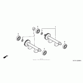 Схема вузла: Балансир для Honda FSC600 Silver Wing