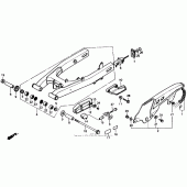Схема узла: Задний рычаг (Маятник) для Honda XL600 Transalp