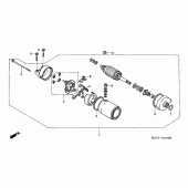 Схема узла: Стартер электрический для Honda CBR1100XX Blackbird