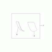 Схема вузла: Pannier scuff pad set для Honda ST1300 Pan-European