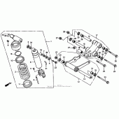 Схема вузла: Амортизатор задній для Honda CBR1000 CBR1000F Hurricane
