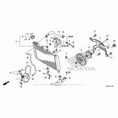 Схема вузла: Радіатор для Honda NC700