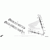 Схема вузла: Шток & Клапан для Honda CBR1000 CBR1000RR Fireblade
