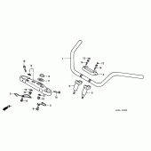 Схема вузла: Верхня траверса і Кліпон керма для Honda GL1500 F6C