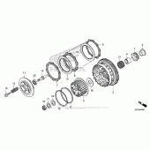 Схема вузла: Зчеплення для Honda CBR600 CBR600RR