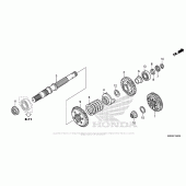 Схема вузла: Final Shaft для Honda GL1800 Gold Wing Valkyrie