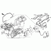 Схема вузла: Meters 90-93 для Honda VFR750F Interceptor