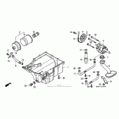 Схема вузла: Масляний насос для Honda CBR1100XX Blackbird