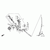 Схема узла: Передний тормозной цилиндр для Honda CR250