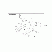 Схема узла: Backrest stay для Honda VT1100 Shadow Aero