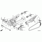 Схема вузла: Задній важіль (Маятник) для Honda CTX700