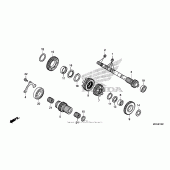 Схема узла: Transmission (nc700xd) (mainshaft) для Honda NC700