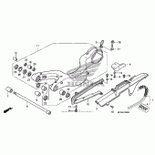 Схема вузла: Задній важіль (Маятник) для Honda VFR800 Interceptor