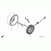 Схема вузла: Генератор для Honda CB600F Hornet S