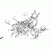 Схема вузла: Рама для Honda GL1500 Gold Wing Interstate