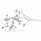 Схема узла: Руль для Honda XR250