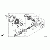 Схема вузла: Final driven gear для Honda VTX1800