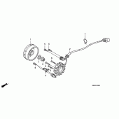 Схема узла: Генератор для Honda CRF450 CRF450R