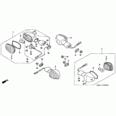 Схема вузла: Поворотники для Honda CB1300 Super Four