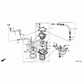 Схема вузла: Паливний насос для Honda VT1300 Interstate