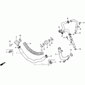 Схема вузла: Water pipe для Honda NT650 Hawk GT